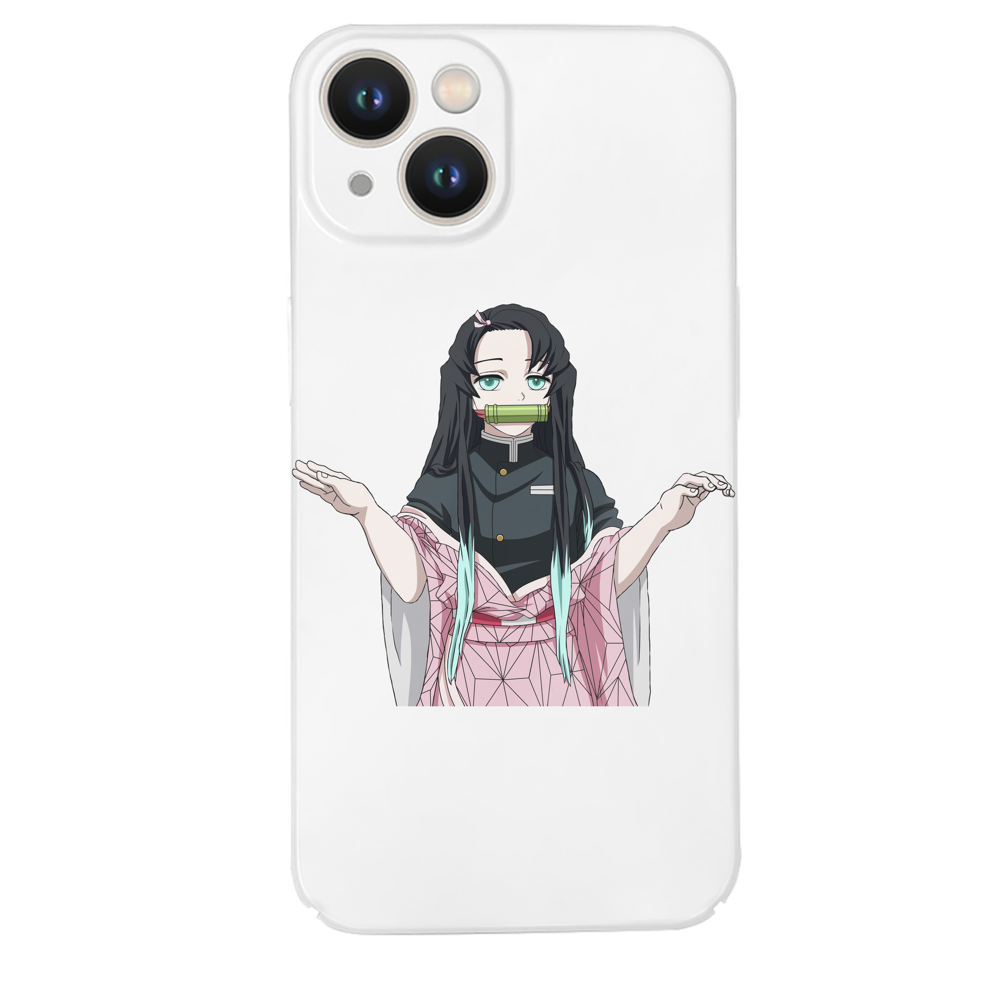 （画像用） 鬼滅の刃（きめつのやいば）竈門 禰󠄀豆子／かまど ねずこ Kamado Nezuko 【iPhone 14シリーズ対応】ハードケース